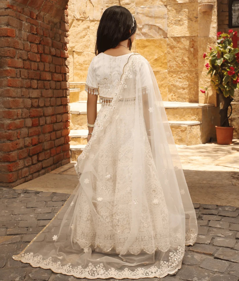 Off-White Thread Lehenga Set