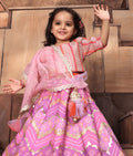 PINK BANDHEJ LEHENGA SET