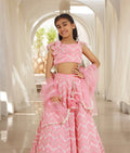 NEON PINK MIRROR EMBROIDERED LEHENGA CHOLI