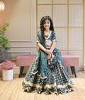 GREEN PRINTED LEHENGA CHOLI & DUPATTA
