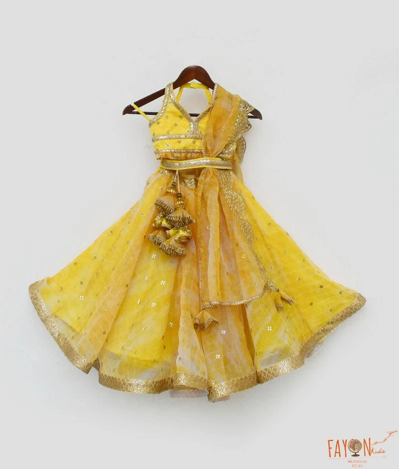 ORGANZA LEHENGA CHOLI AND DUPATTA