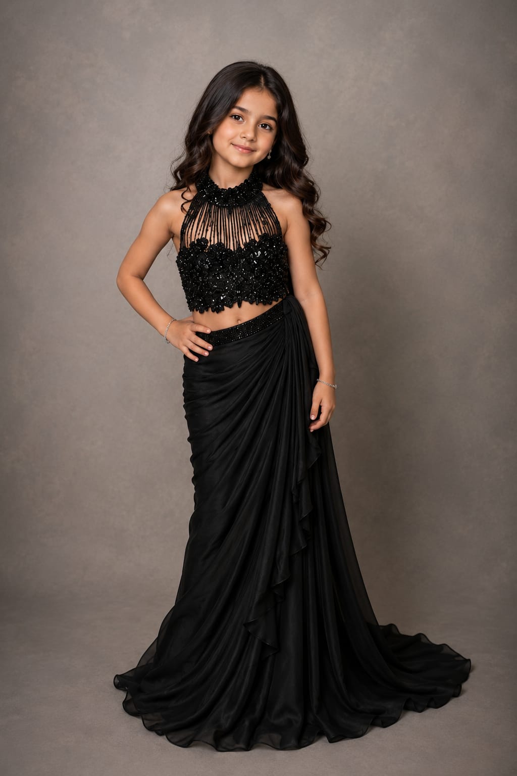 Elegant Black Embellished Designer Saree with Statement Blouse | Festive & Wedding Party Wear