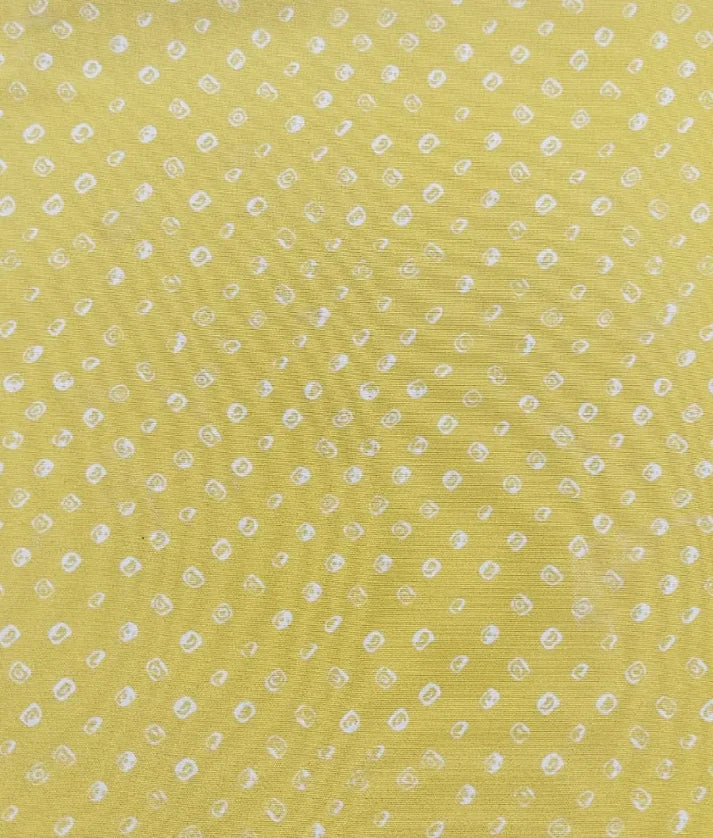 Yellow Bandhej Kurti with Dhoti