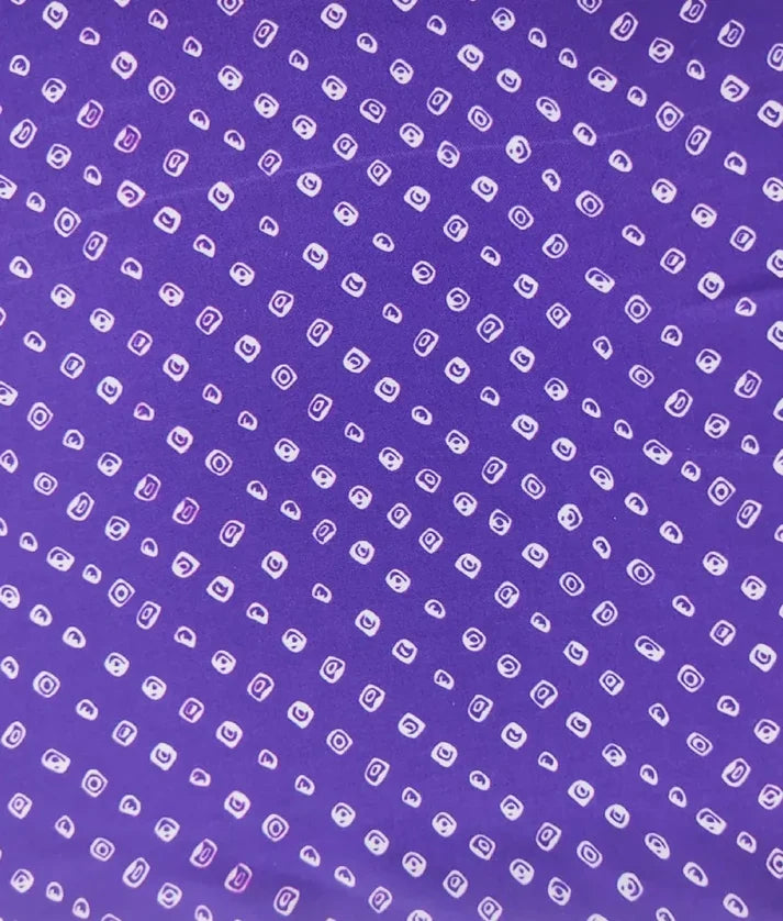 Purple Bandhej Kurti with Dhoti
