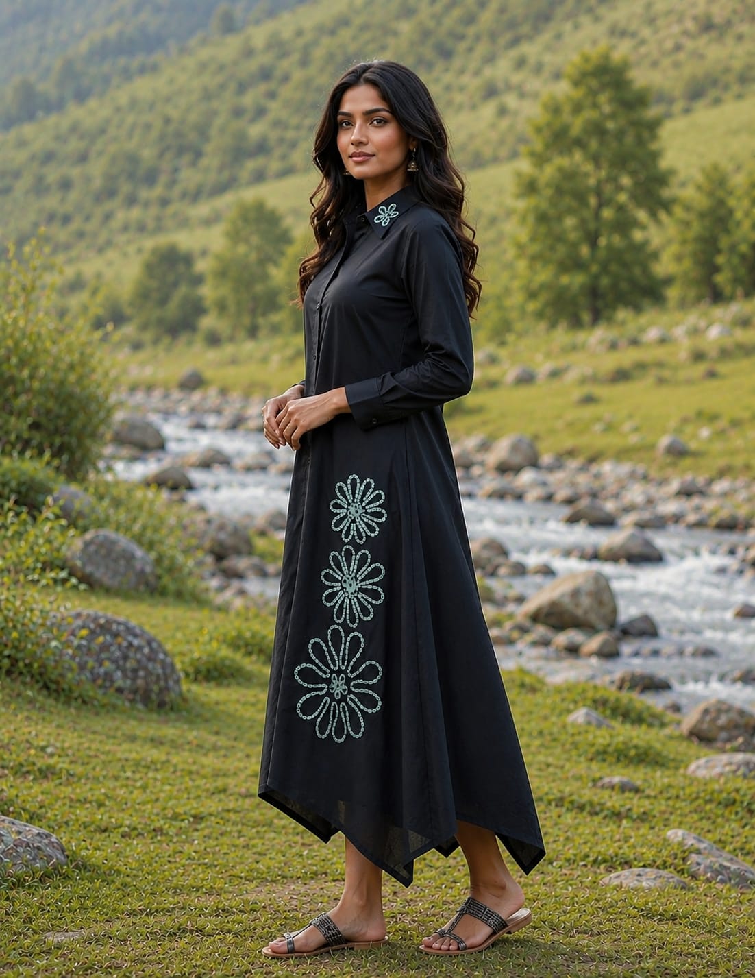 Thread Work Cotton Tunic